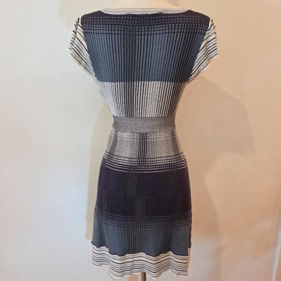 BCBGMaxazria Silk Blend Striped Knit Dress - Picture 8 of 14
